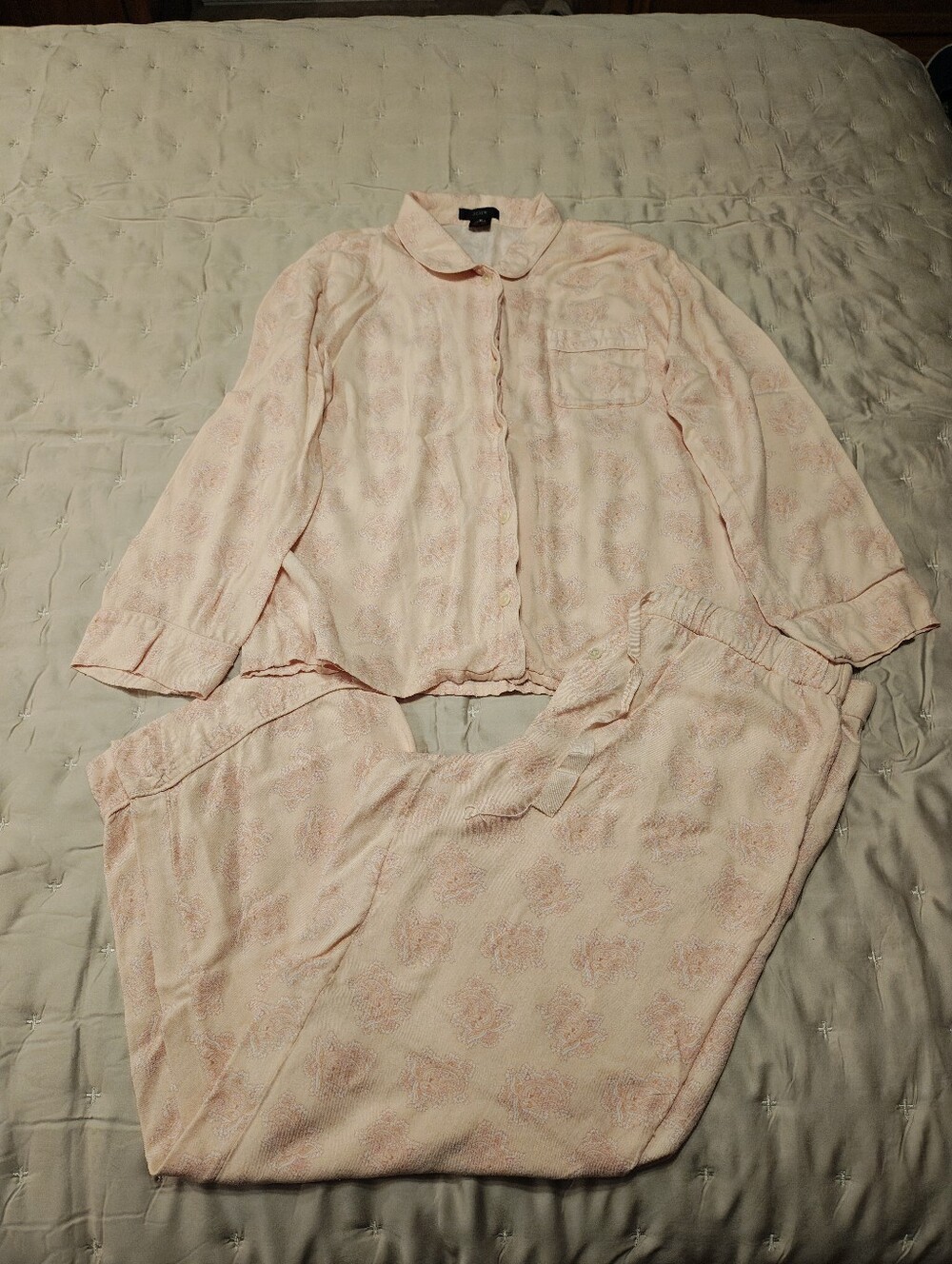 Pink Paisley Two-Piece Pajama Set